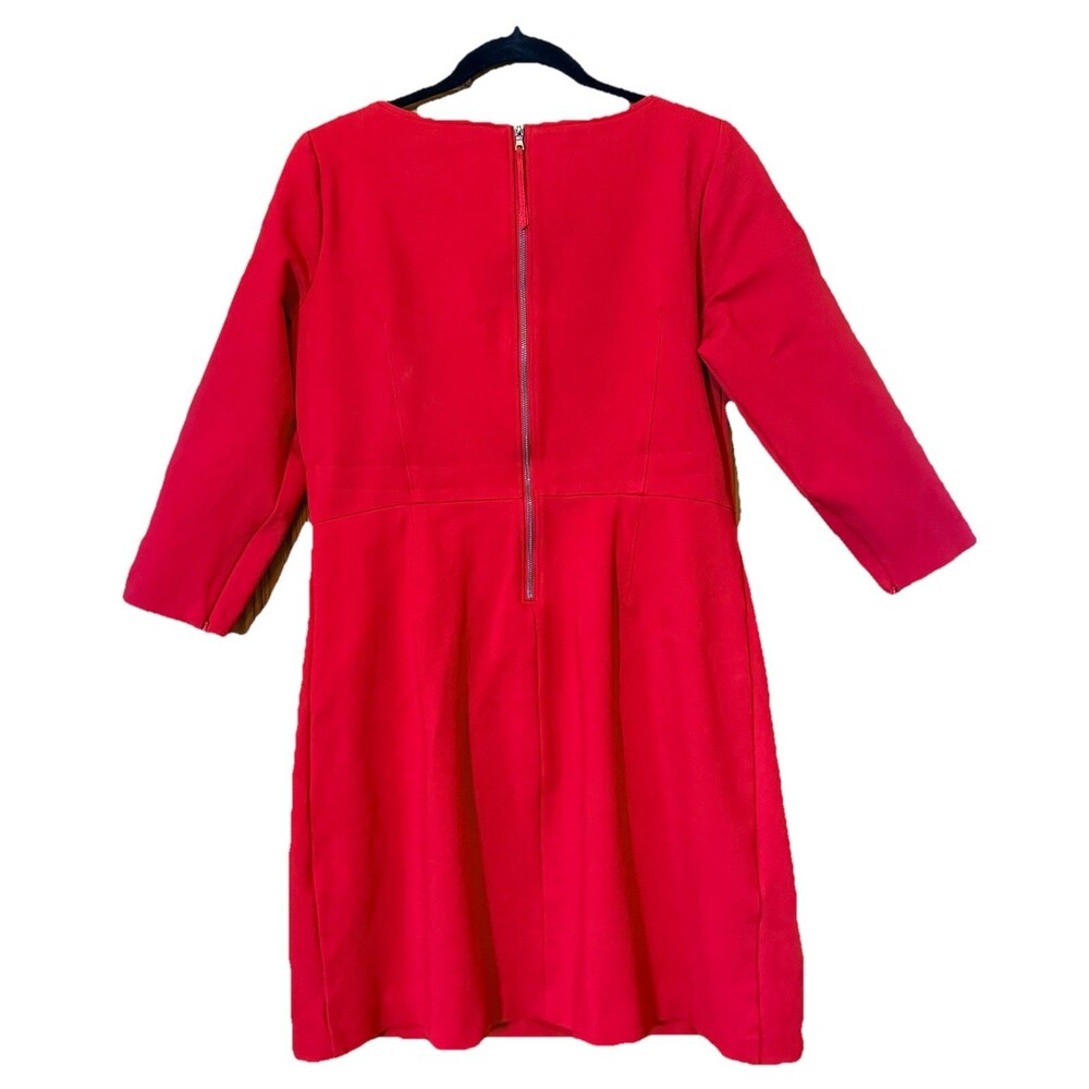 SPANX The Perfect A-Line Dress True Red Size L Workwear Premium Ponte Pockets - Picture 3 of 11